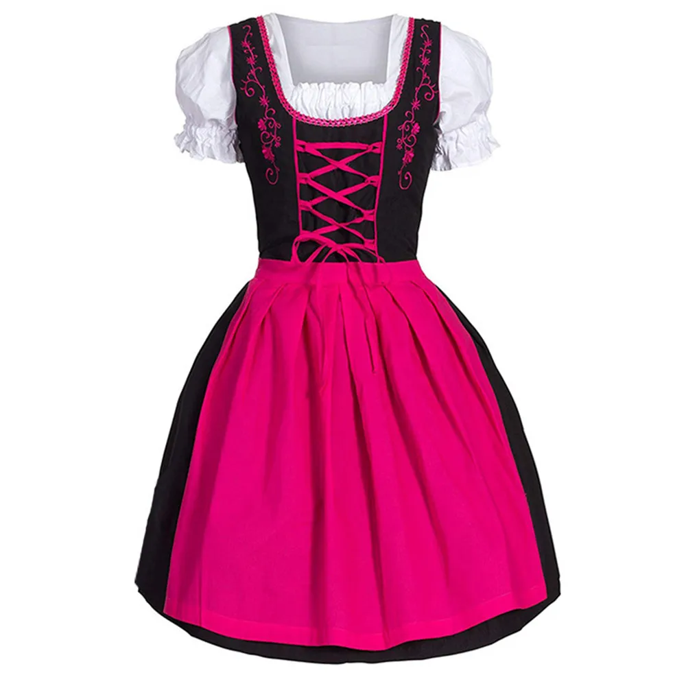 Немецкое Платье Dirndl для Октоберфеста баварское пивное платье костюм горничной
