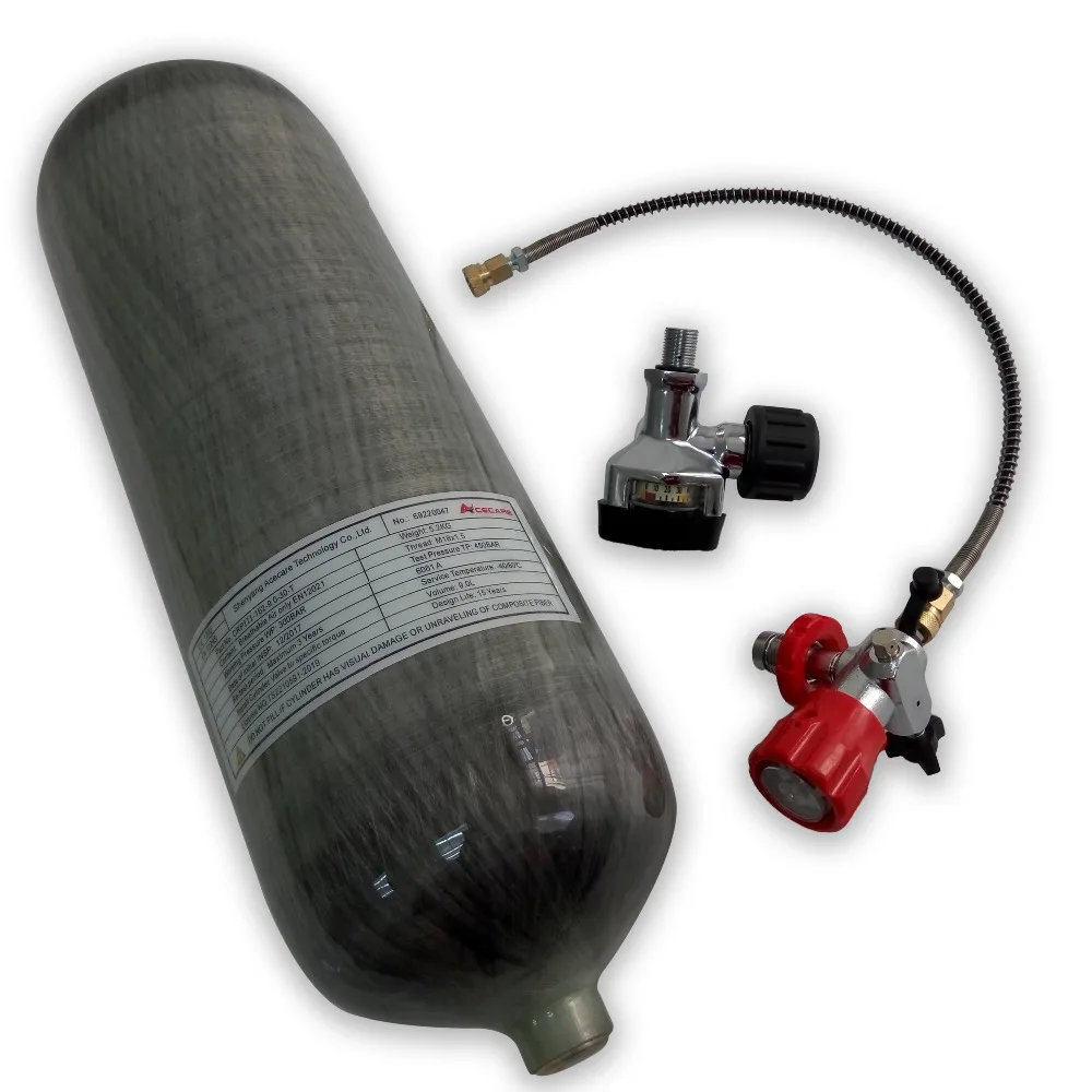 AC109201 9L Hpa Пейнтбольный бак 4500Psi Pcp воздушная винтовка Airsoft Condor сжатого воздуха