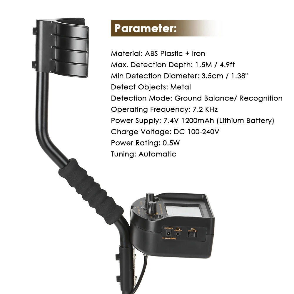 

SMART SENSOR Underground Depth1.5m Metal Detector Gold Detectors Treasure Hunter Detector Circuit Metales