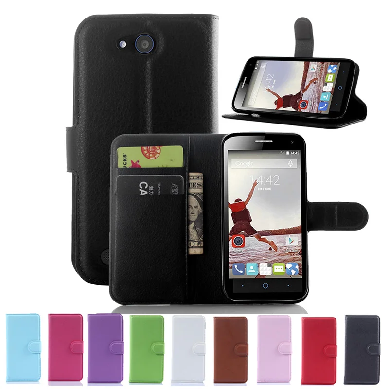 Новый роскошный кошелек флип кожаный чехол для ZTE клинок Q Lux 4 г сотовый телефон