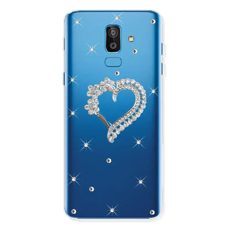 J8 2018 блестящий чехол со стразами для Samsung Galaxy J4 J6 Plus J2 Core J7 Neo DUO Pro J3 J5 2016 2017 телефона