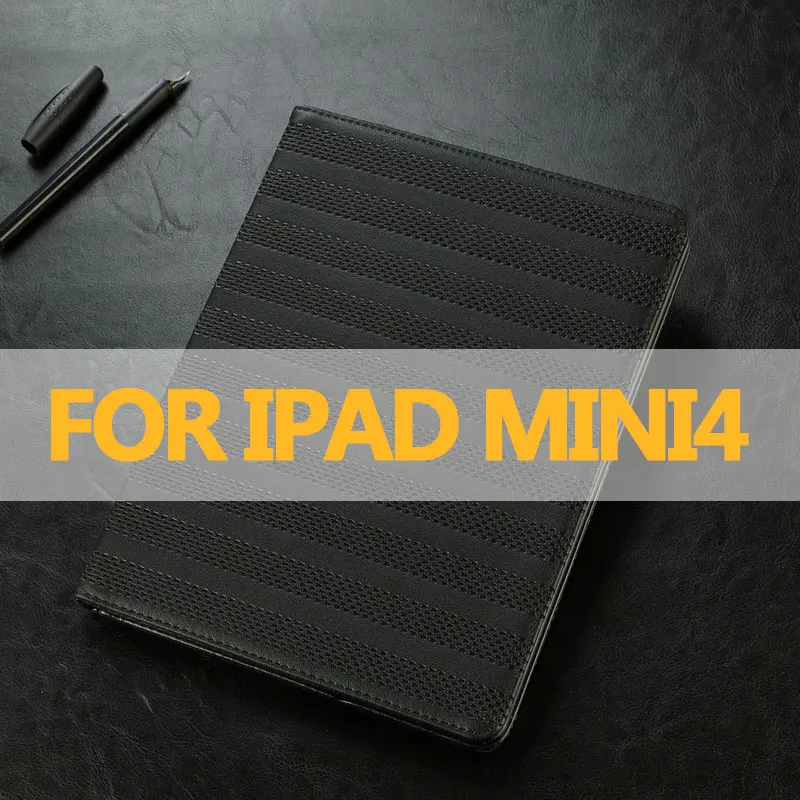 Роскошный чехол Asometech для Apple ipad air 12, Ретро Чехол-подставка из искусственной кожи для планшетов, чехол для ipad Mini 1234, сетчатый чехол-накладка - Цвет: For Mini 4