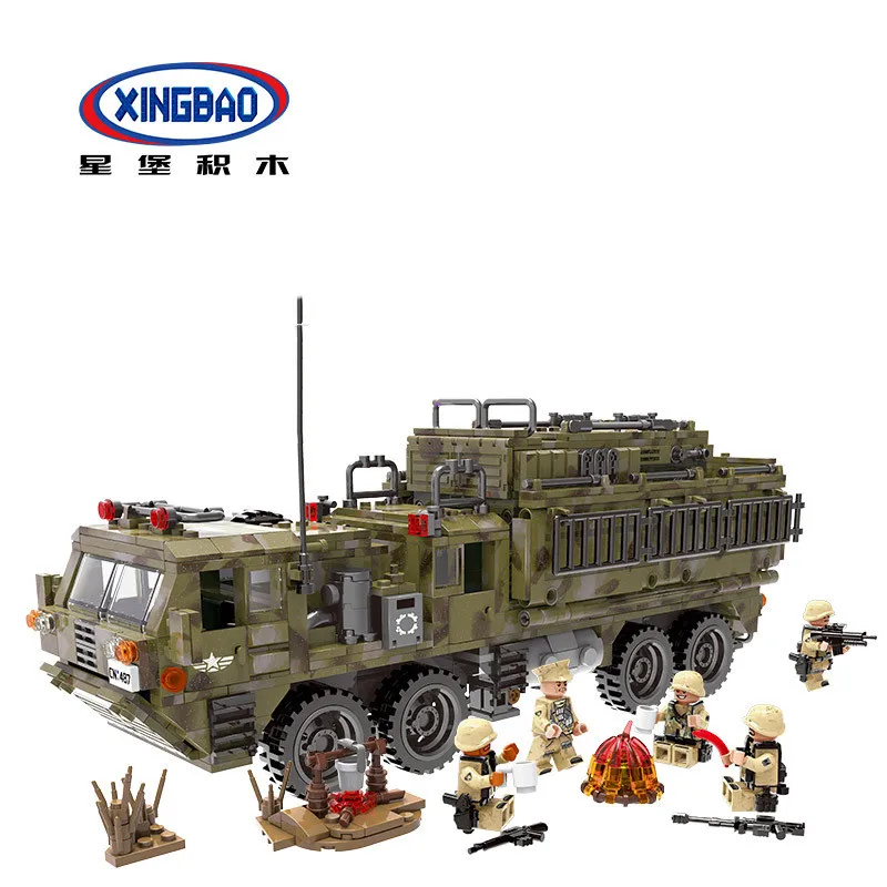 XingbaoXingbao XB06014 t через поле боя Военная серия тяньчжу тяжелый грузовик строительные
