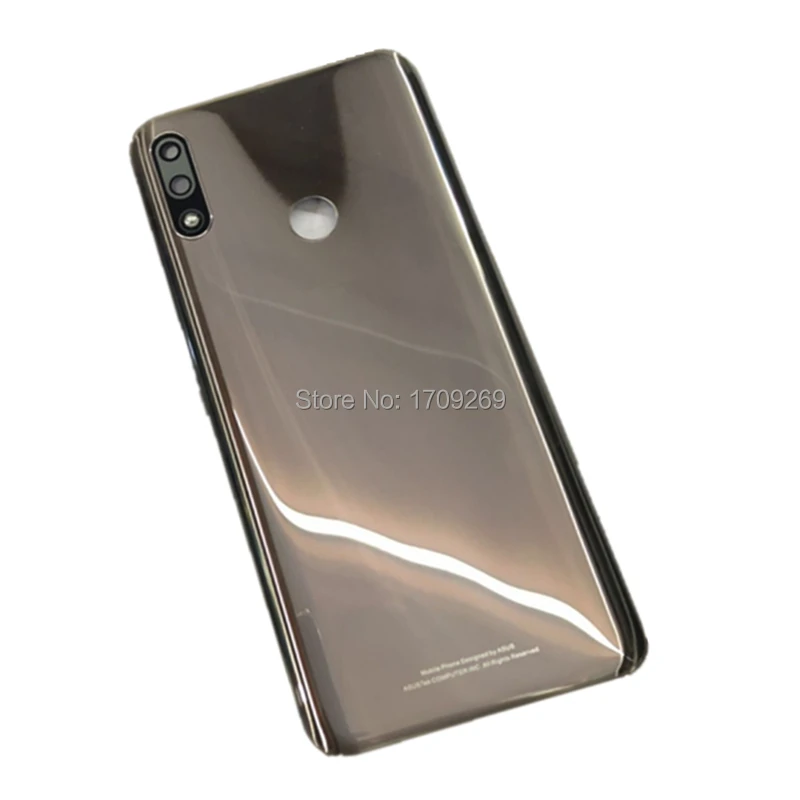 Чехол для Asus Zenfone Max Pro M2 для Asus ZB631kL, задняя крышка с объективом для камеры, корпус для мобильного телефона - Цвет: Золотистый