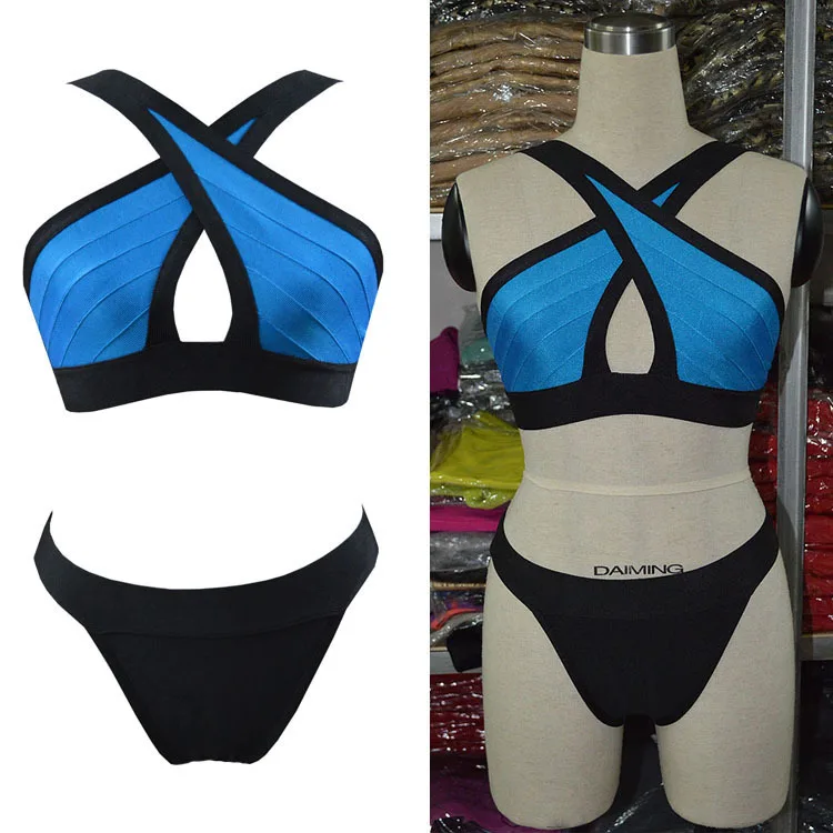 Free Shipping Women's Two Pieces Sexy Bikini HL Bandage Swimsuit High Quality Beachwear swimwear Wholesale |