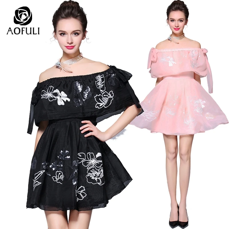 AOFULI S-XXXL 4XL 5XL бальное платье принцессы для девушек большие размеры вечернее