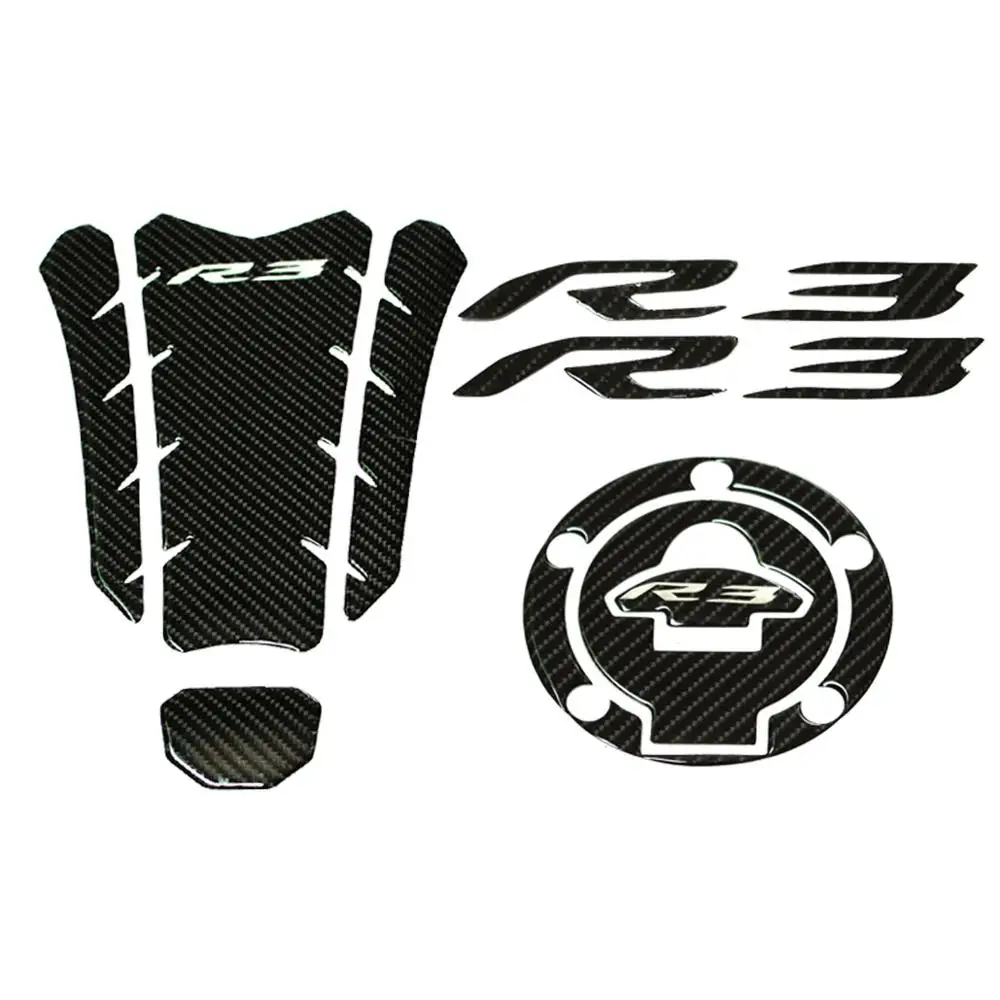 TP-05 Для YAMAHA YZF R3 KYRUNNING K-CTPP-26 углеродистая 3D наклейка эмблема защитный Танк Pad Cas cap - Цвет: TP-05