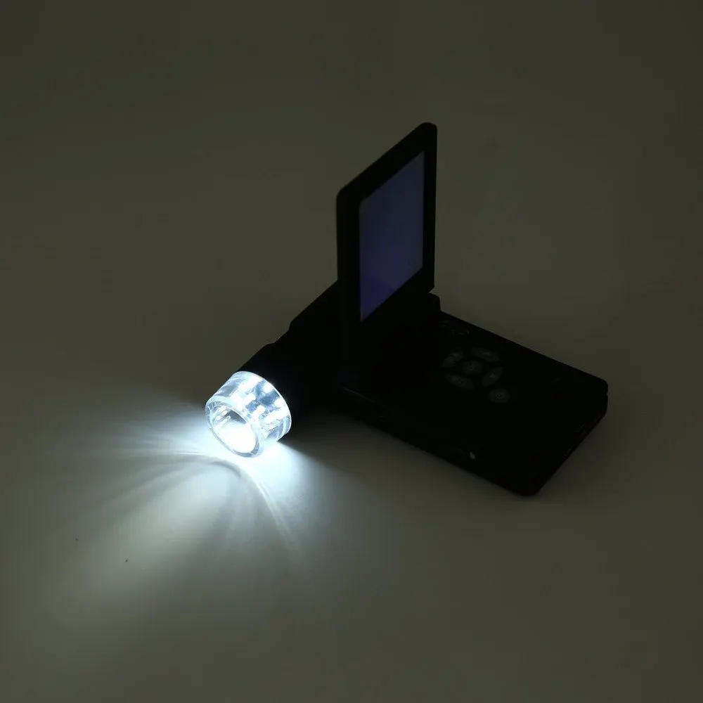 UM039 Ручной цифровой 500X микроскоп реальный 5.0MP 3 ''ЖК дисплей 8 светодиодный S2T4