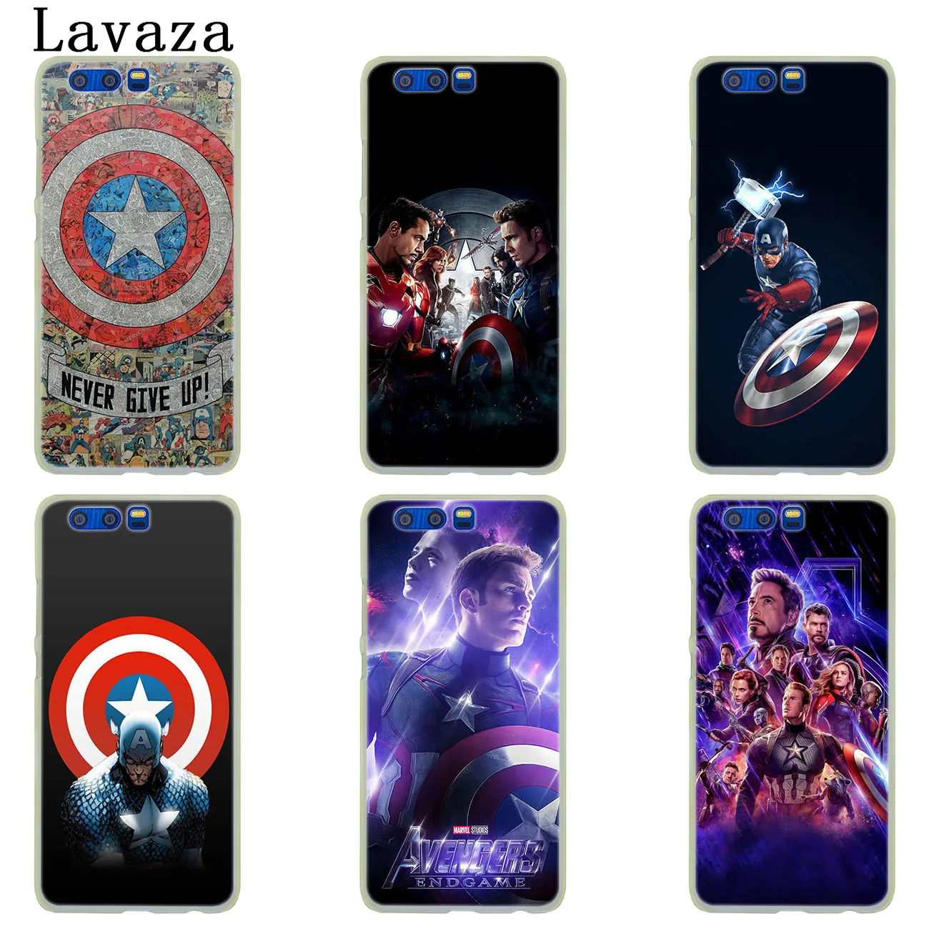 Чехол для телефона Lavaza Captain America shield Marvel Huawei P30 P20 Pro P10 P9 Plus P8 Lite Mini 2016 2017 P smart Z 2019 |