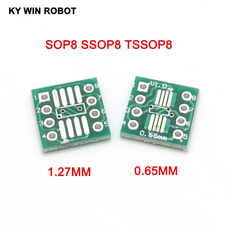 20 шт. SMD для DIP адаптера преобразователь SOP8 SSOP8 TSSOP8 плата модуль адаптеров пластина