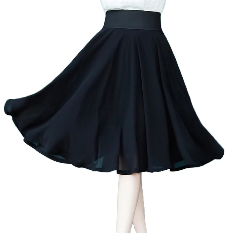 Женская плиссированная юбка повседневная Однотонная с высокой талией Пляжная