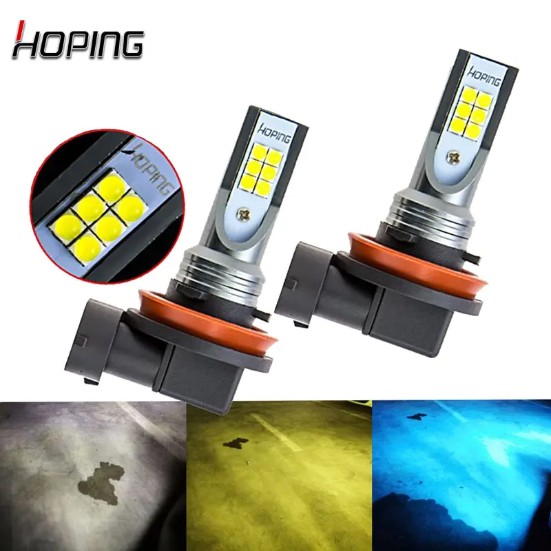 Дневные ходовые огсветильник Автомобильные светодиодные 2 шт. 12 В|h11 fog light|auto led