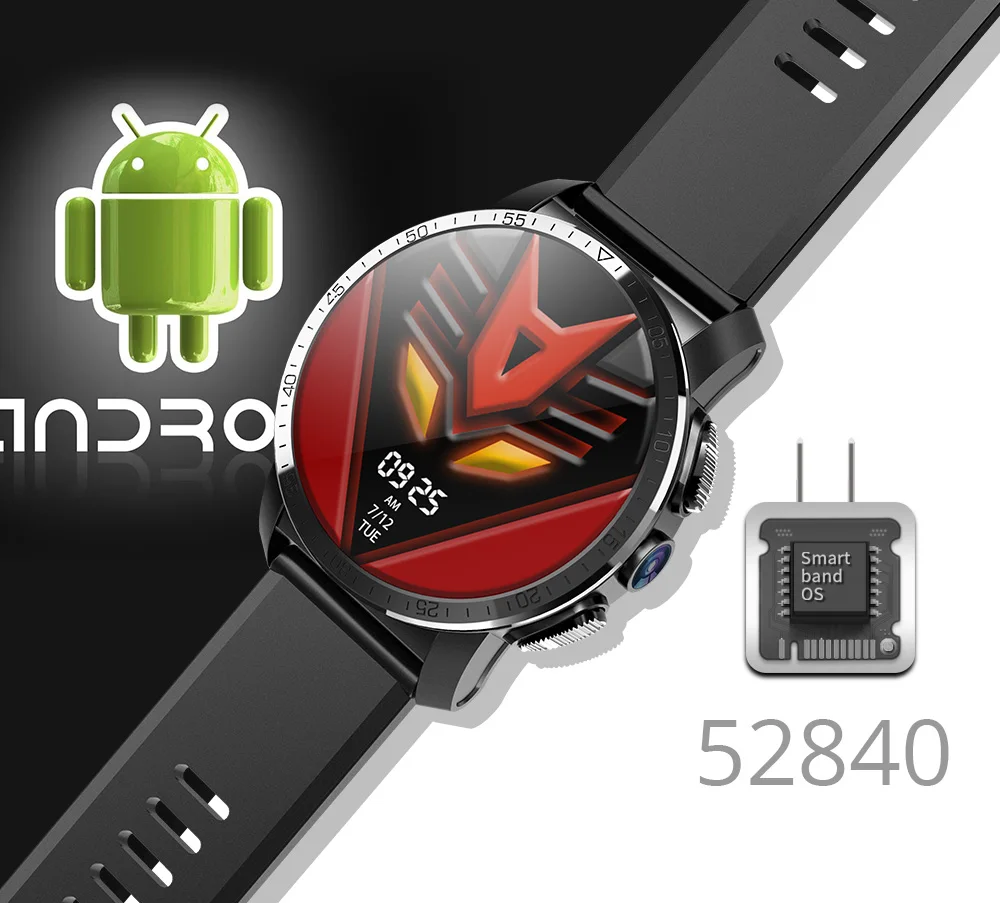 Makibes M3 4G MT6739+ NRF52840 двойной чип 8MP камера gps 800 мАч 2 ГБ+ 16 Гб мужские Смарт-часы телефон Android 7,1 ответ на вызов SIM TF карта