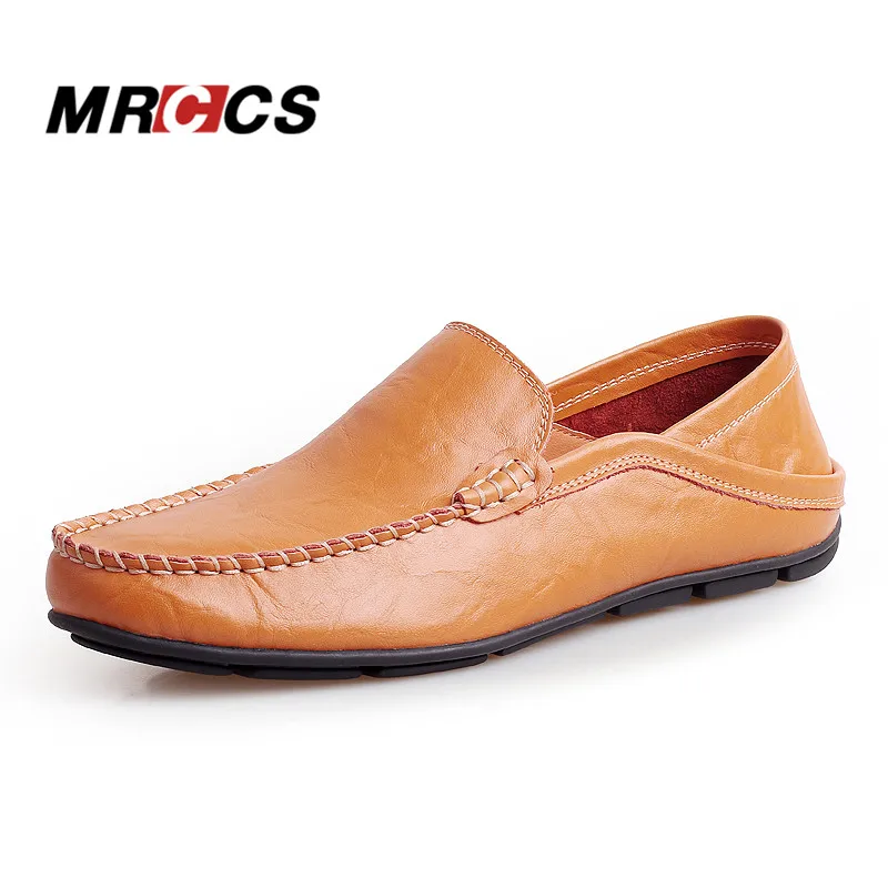MRCCS/мягкие лоферы из натуральной кожи мужская повседневная обувь простой дизайн