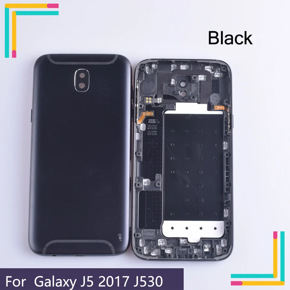 10 шт./лот для Samsung Galaxy J5 2017 j530 J530F SM корпус крышка батареи задняя чехол Задняя Дверь