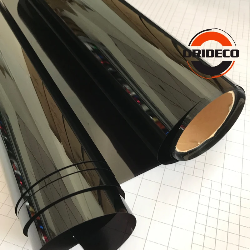 Темная черная Тонировочная пленка для окон автомобиля 50 см x 300 VLT 5% рулон 1 слой