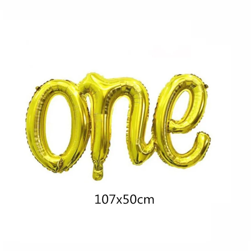 1pcs Gold one 1 шт гигантский надувной шар, он/она, пол, раскрывает шары, мальчик или девочка, детский душ, тематическая активность, украшения для детей - Цвет: 1pcs Gold one