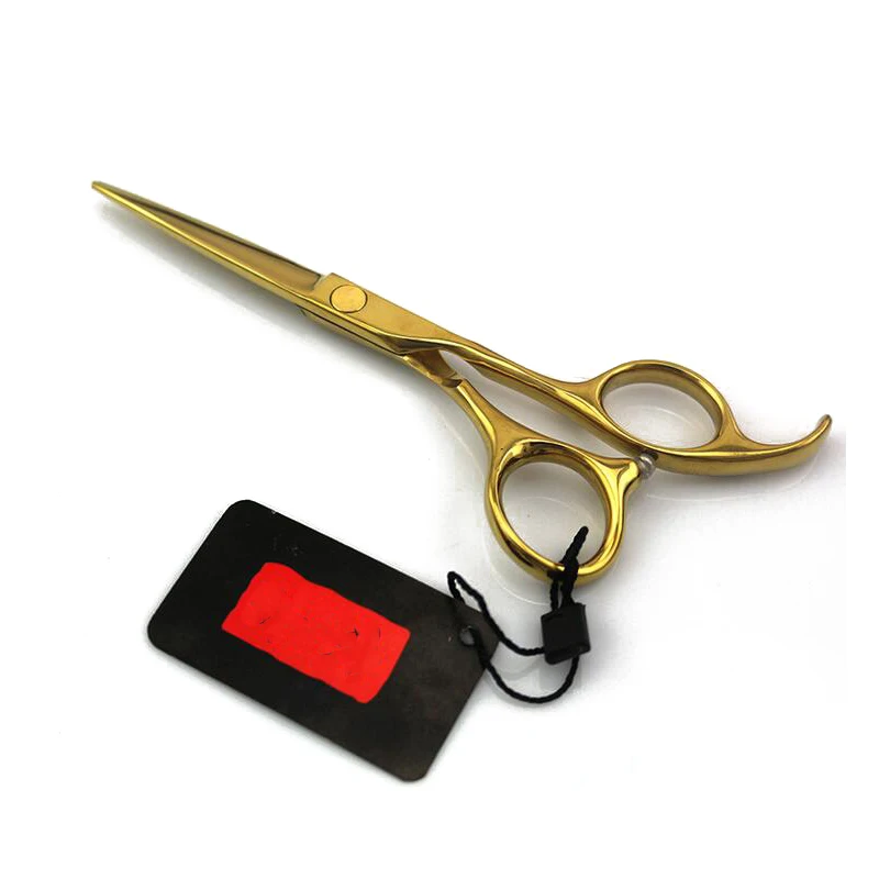 5,5 дюймов Позолоченные прямые Профессиональные Парикмахерские ножницы. FH-10558