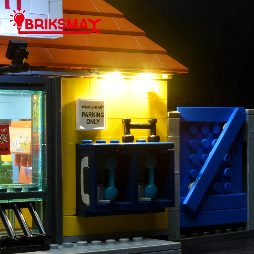 BriksMax Led Light Up Kit для Kwik-E-Mart строительные блоки комплект освещения совместим с 71016(не включает модель