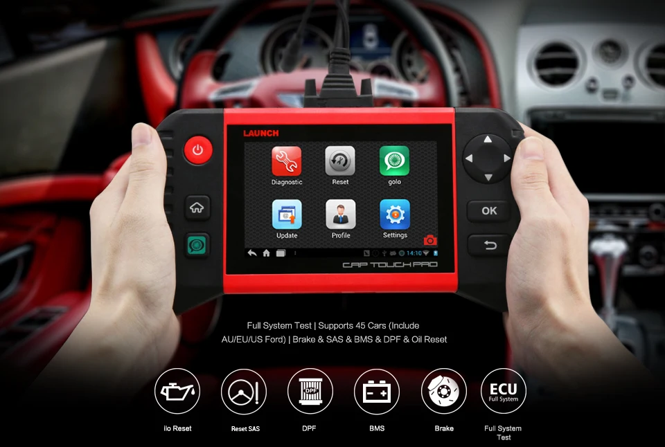 Launch Официальный магазин CRP Touch Pro 5 дюйм(ов) Android Auto полные системы диагностический