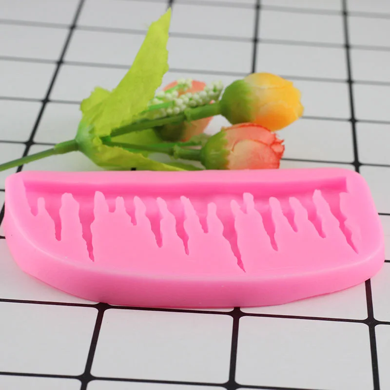 Icicles торт украшение силиконовая форма сосулька граница Sugarcraft замороженная помадка торт кухонные Инструменты для декорирования формы для выпечки