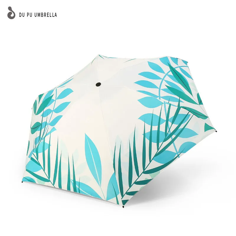 Sun umbrella sun protection UV female ultra light small folding dual-use sunscreen mini five fold | Дом и сад