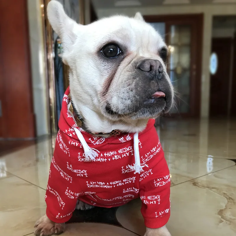 2018 популярная французская одежда для бульдога маленьких собак толстовка