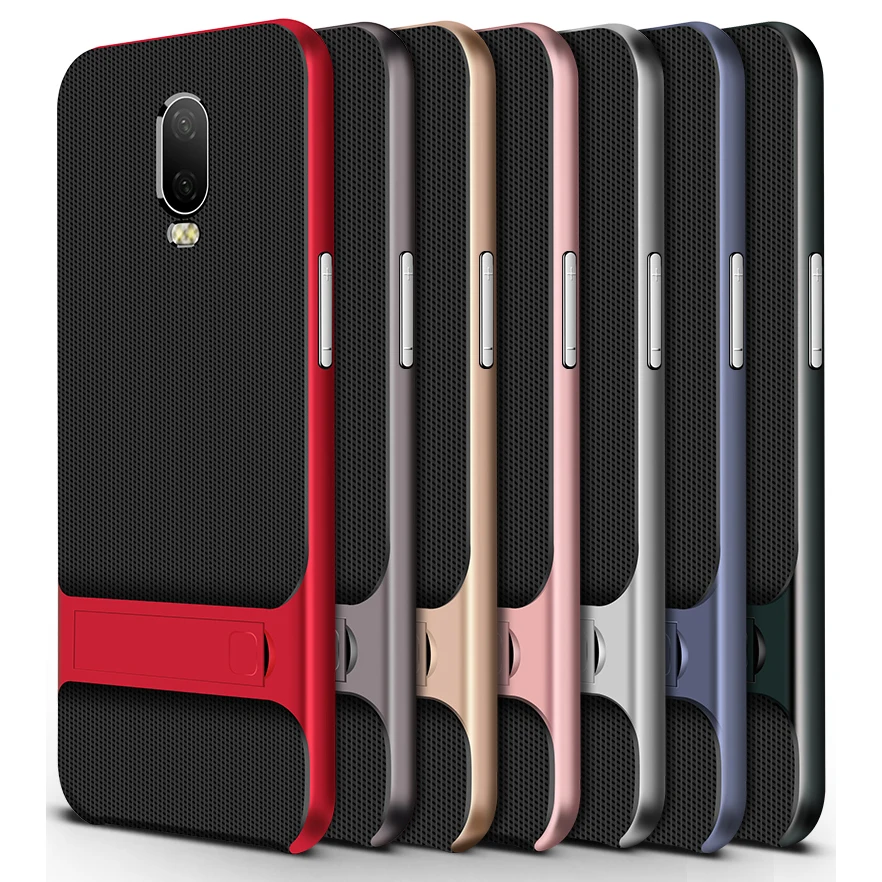 OnePlus 6 T чехол One Plus противоударный гибридный мягкий из тпу s + жесткий бампер для