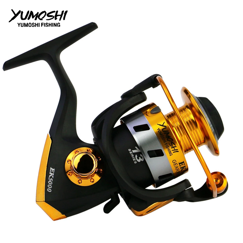 Рыболовная катушка Yumoshi 5 5: 1 12BB рыболовная для ловли карпа с большим передаточным