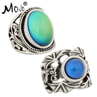 2pcs vintage ring set of rings on fingers mood ring that changes color wedding rings of strength for women men jewelry rs019 040