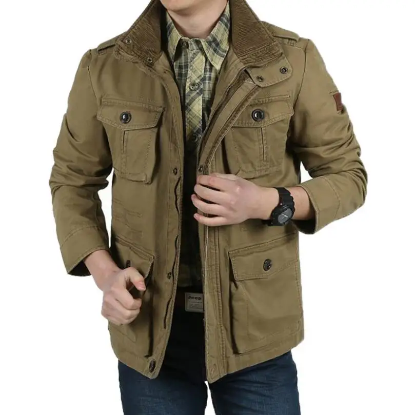 Хлопковая куртка ROHOPO большие размеры 8XL/7XL/6XL до L пальто 100% хлопок военные