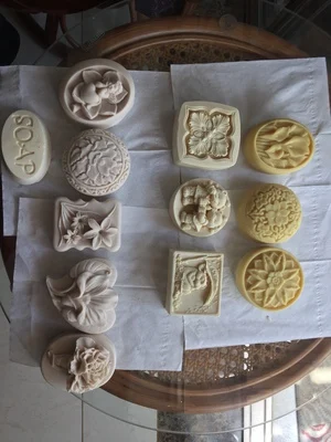

PRZY Flower Rose Soap Mold Silicone Craft Rose Rectangle Handmade Round Soap Making Mould DIY Candle Resin Rubber 001