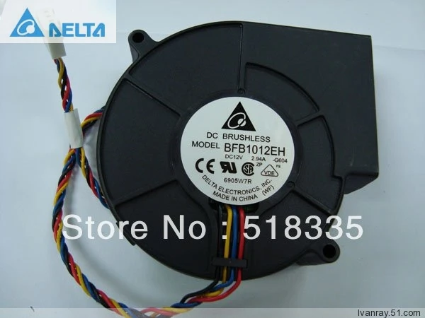 

Вентилятор охлаждения сервера для delta BFB1012EH 9733 12V 2.94A 1U 2U
