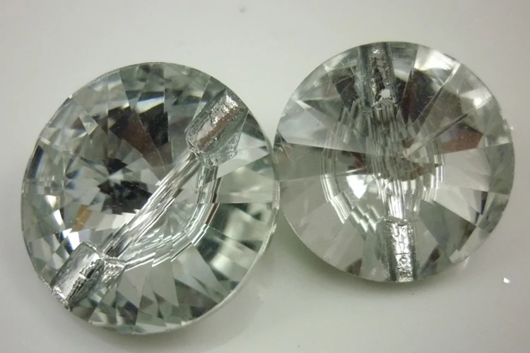 (1392 шт./лот) 18 мм хрустальные блестящие швейные пуговицы с 2 отверстиями Стразы для