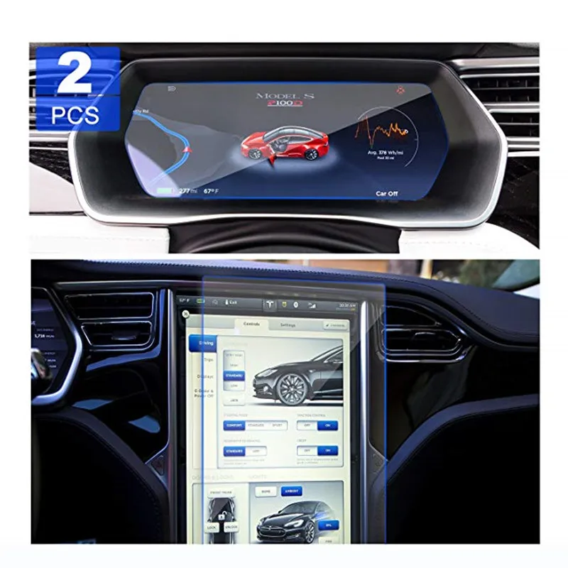 2 шт. защитная пленка для экрана автомобильной навигации Tesla Model X/Model S |