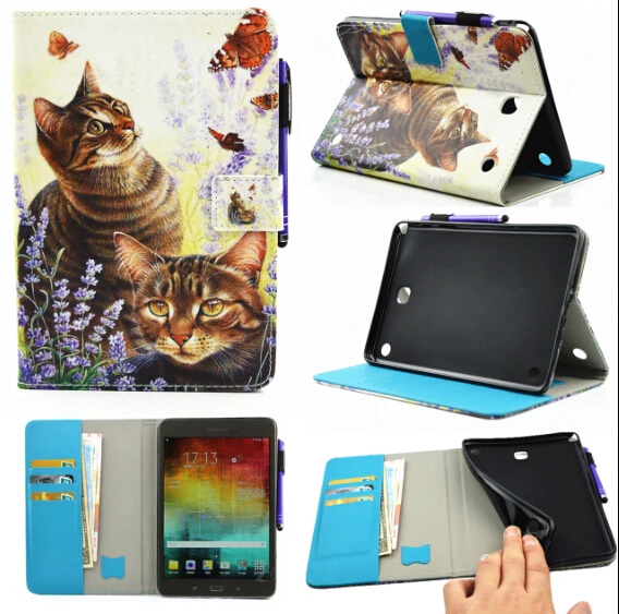Умный кожаный чехол из искусственной кожи для Samsung Galaxy Tab A 8 0 T350 T351 T355 подставка