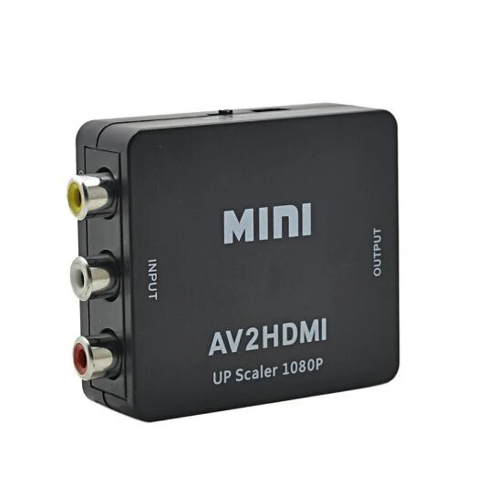 10 шт. AVTOHDMI AV к HDMI 1080P выход RCA 1080PRCA AV/CVSB L/R Компонентный видео формату адаптер AV2HDMI HD