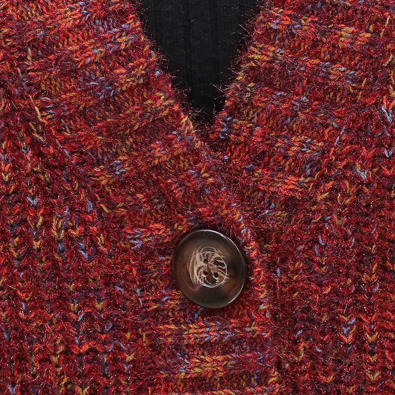 Вязаный кардиган свитер пальто 2019 зимний кашемировый для женщин среднего