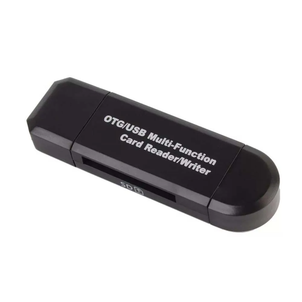 YuBeter Многофункциональный USB 2,0 кард-ридер SD Micro SD TF OTG кард-ридер адаптер для Android смартфона ноутбука ПК планшета - Цвет: grey