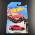 2019 Hot Wheels 1:64 Автомобиль 2018 HONDA CIVIC Тип R коллекторная версия металлическая литая модель автомобиля коллекционная детская игрушка подарок