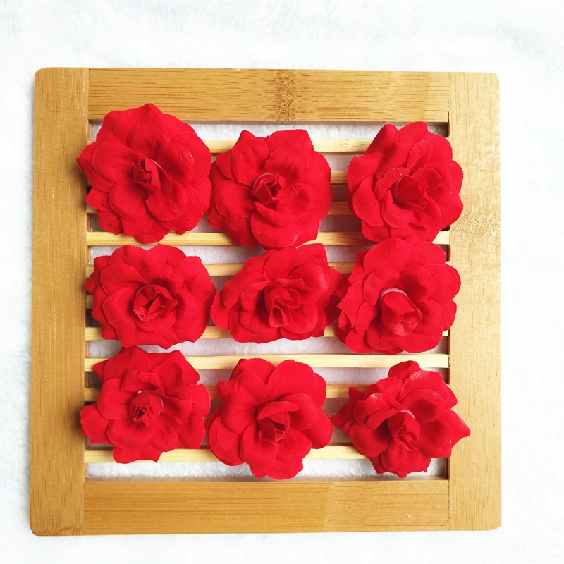 6 шт. большой Шелковый цветок розы для свадьбы|red flower head|flower headwreath diy |
