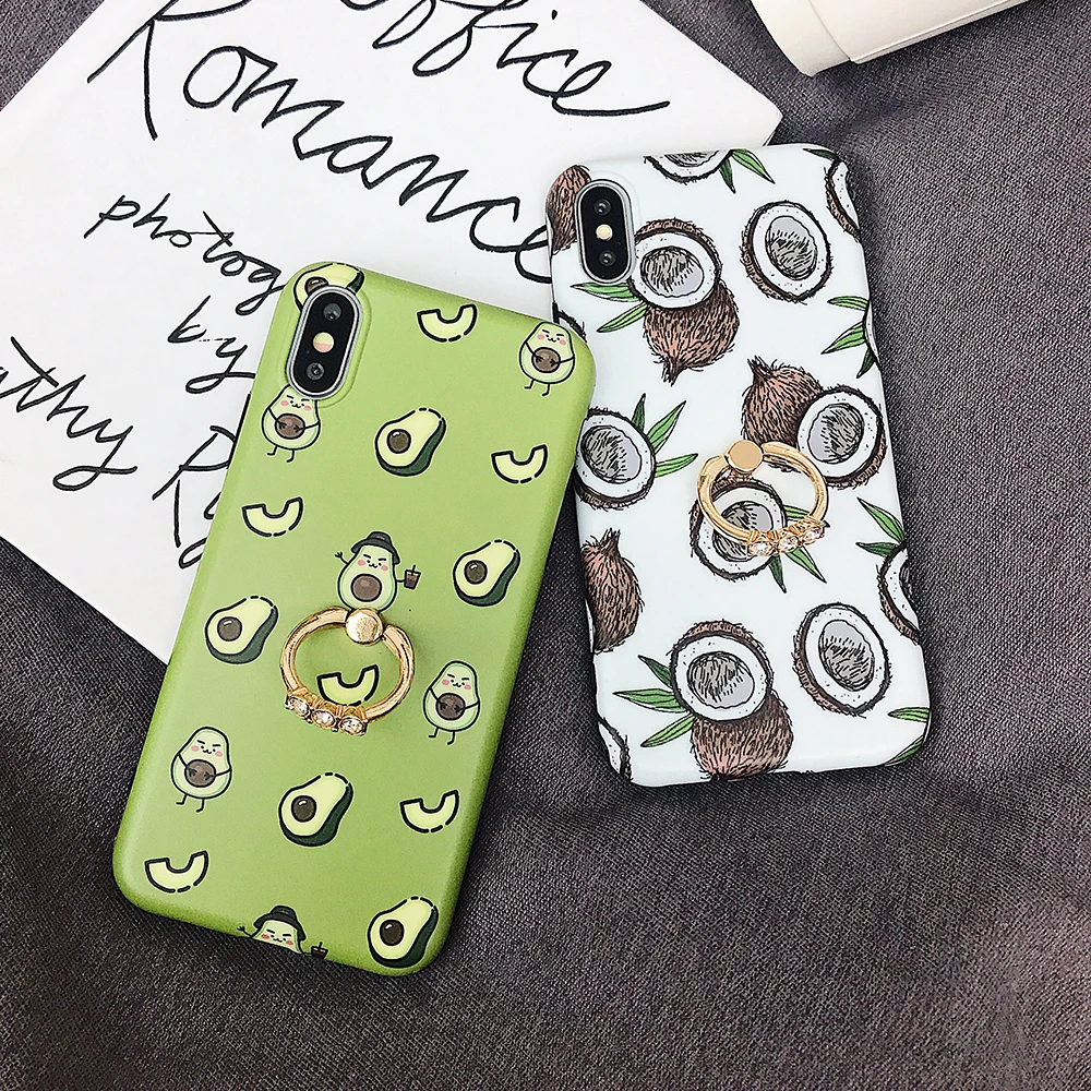 LOVECOM мультфильм фрукты авокадо чехол для телефона для iPhone 11 Pro Max XR X XS Max 7 8 6 Plus чехол Полный корпус мягкий IMD чехол для телефона сумки