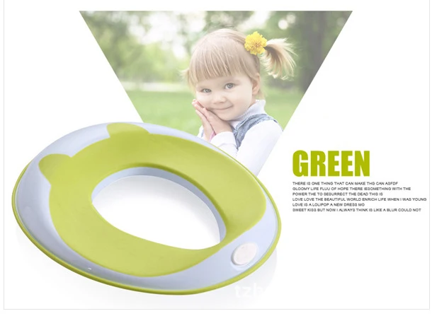 Green Детское сиденье для горшка, пластиковый коврик на унитаз для детей, портативное детское сиденье для унитаза, детское сиденье для унитаза - Цвет: Green