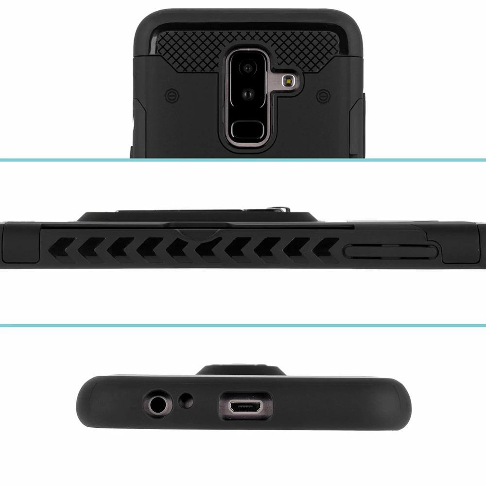 Rugged Armor Case For Samsung Galaxy A6 2018 A 6 Plus A6plus SM A600 A605 A600FN A600F Hard Shockproof Protective Back Cover |