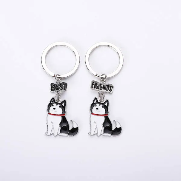 18 Брелок Симпатичный Брелок новое красивое кольцо для ключей модный металлический брелок с домашним животным шпиц подвесные подарочные брелки для Besy друг - Цвет: 18
