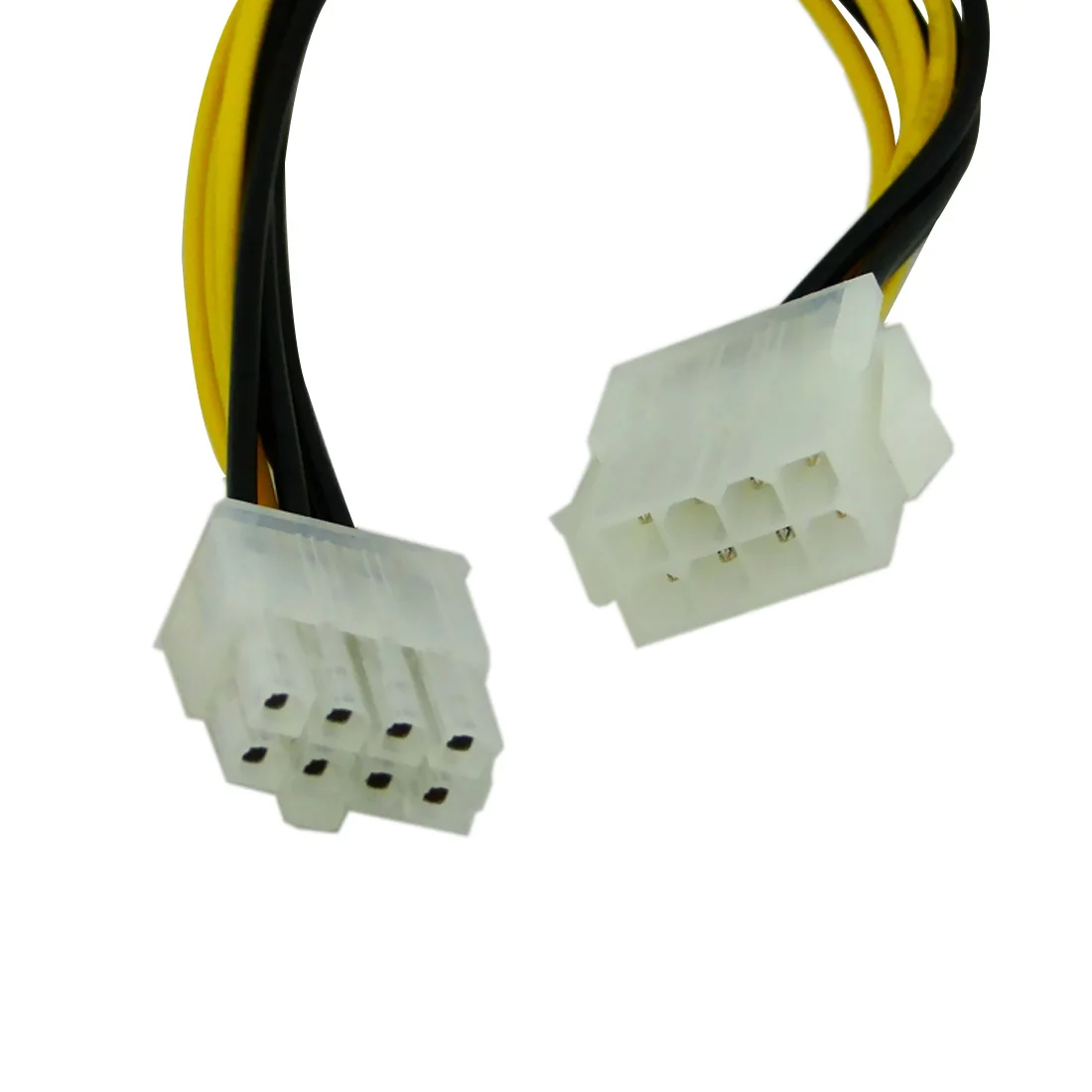 

Marsnaska Top Quality 1PC 20cm 8" inch 4 Pin Male to 8Pin Female PC CPU Power Supply Extension Cable Cord Connector Adapter