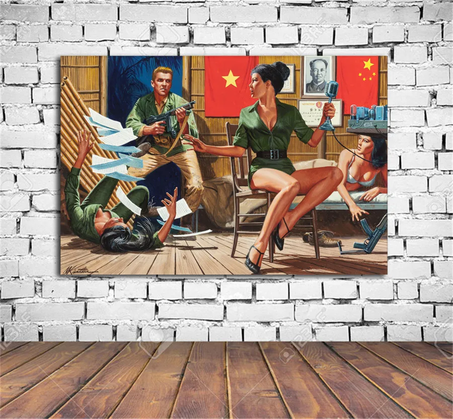 История красоты и сексуальная Морт кунстлер американский стиль холст живопись