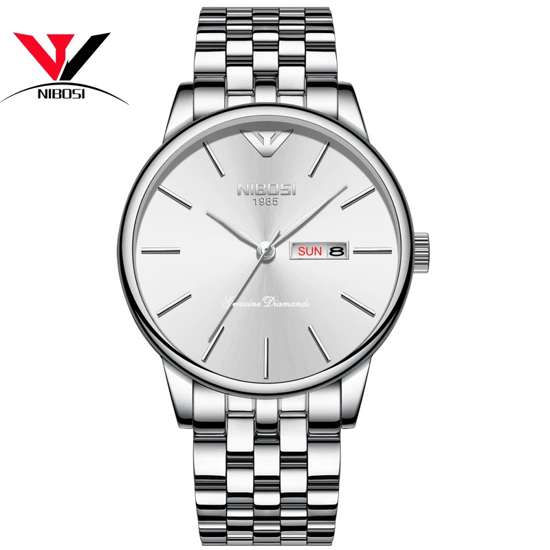 NIBOSI мужские часы Лидирующий бренд Роскошные спортивные наручные модные