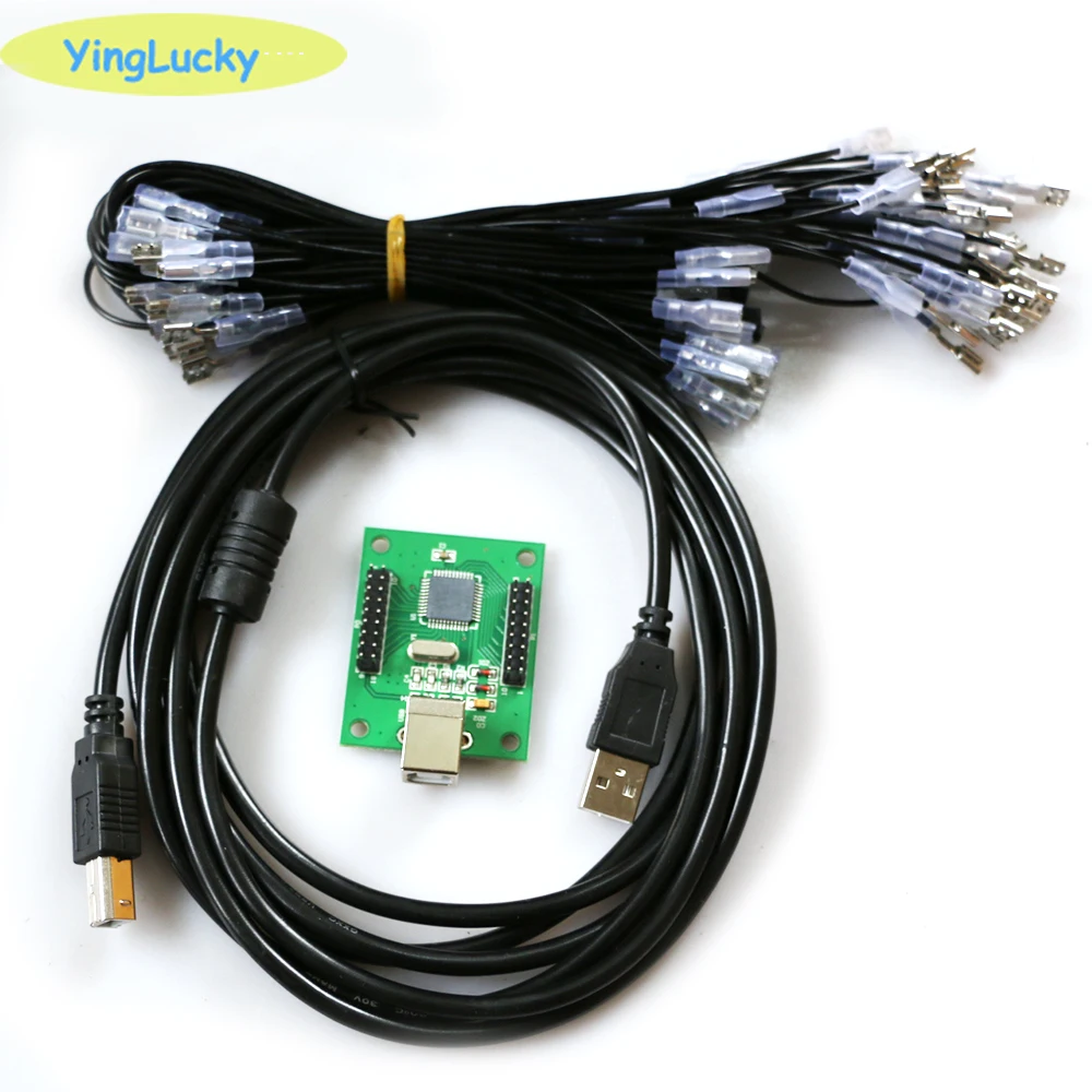 xin mo 2 Players Arcade to USB Controller Adapter Joystick Connector Cable Wiring Kit For MAME Keyboard Encoder Board