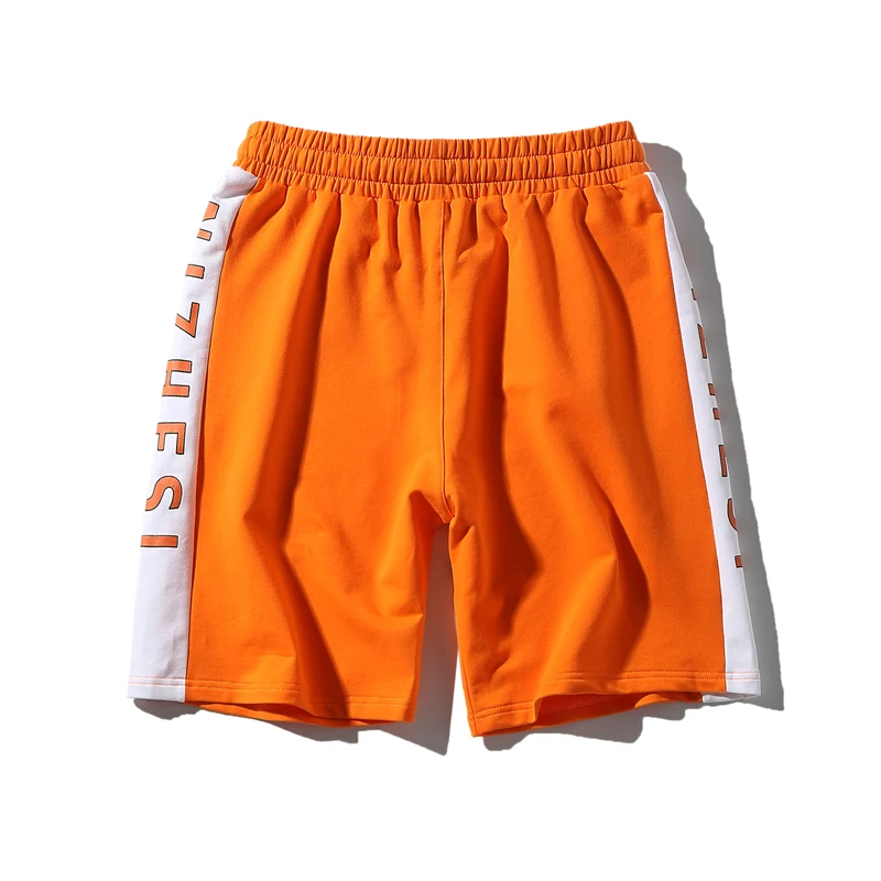 2018 летние шаблон с коротким Красочные мужские бермуды masculina черный синий oranage Lover